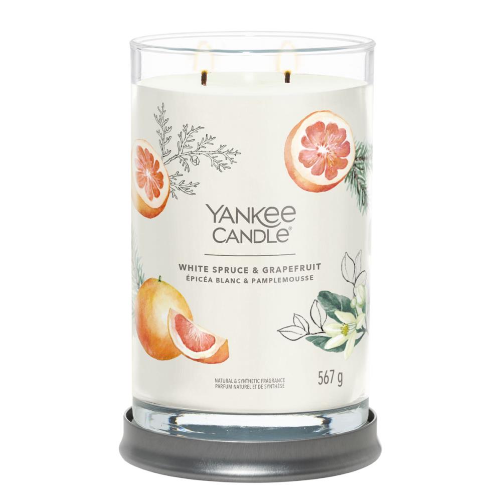 Yankee Candle White Spruce & Grapefruit Large Tumbler Jar Extra Image 1